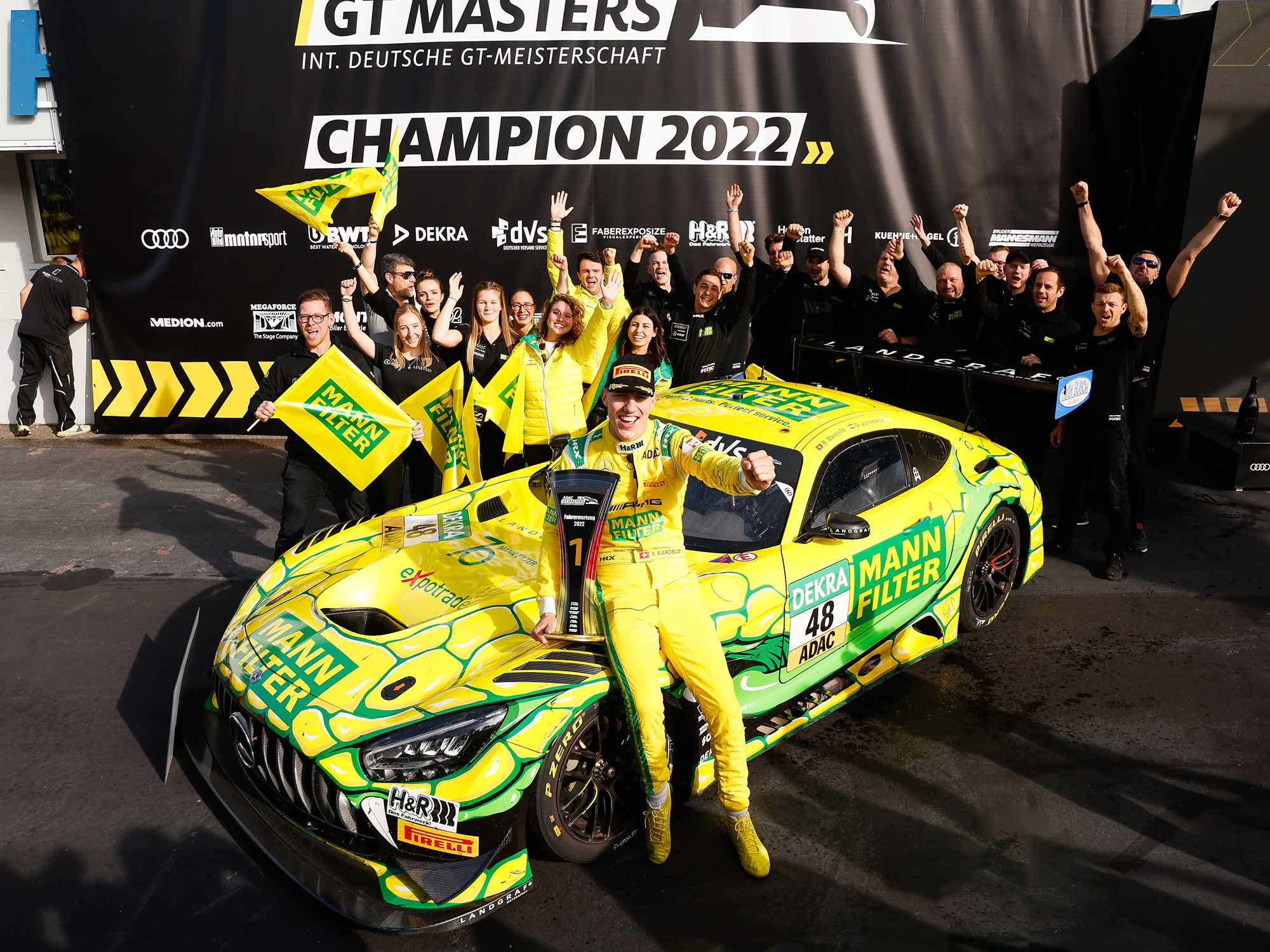 The ADAC GT Masters Champion 2022: Raffaele Marciello The ADAC GT Masters Champion 2022: Raffaele Marciello