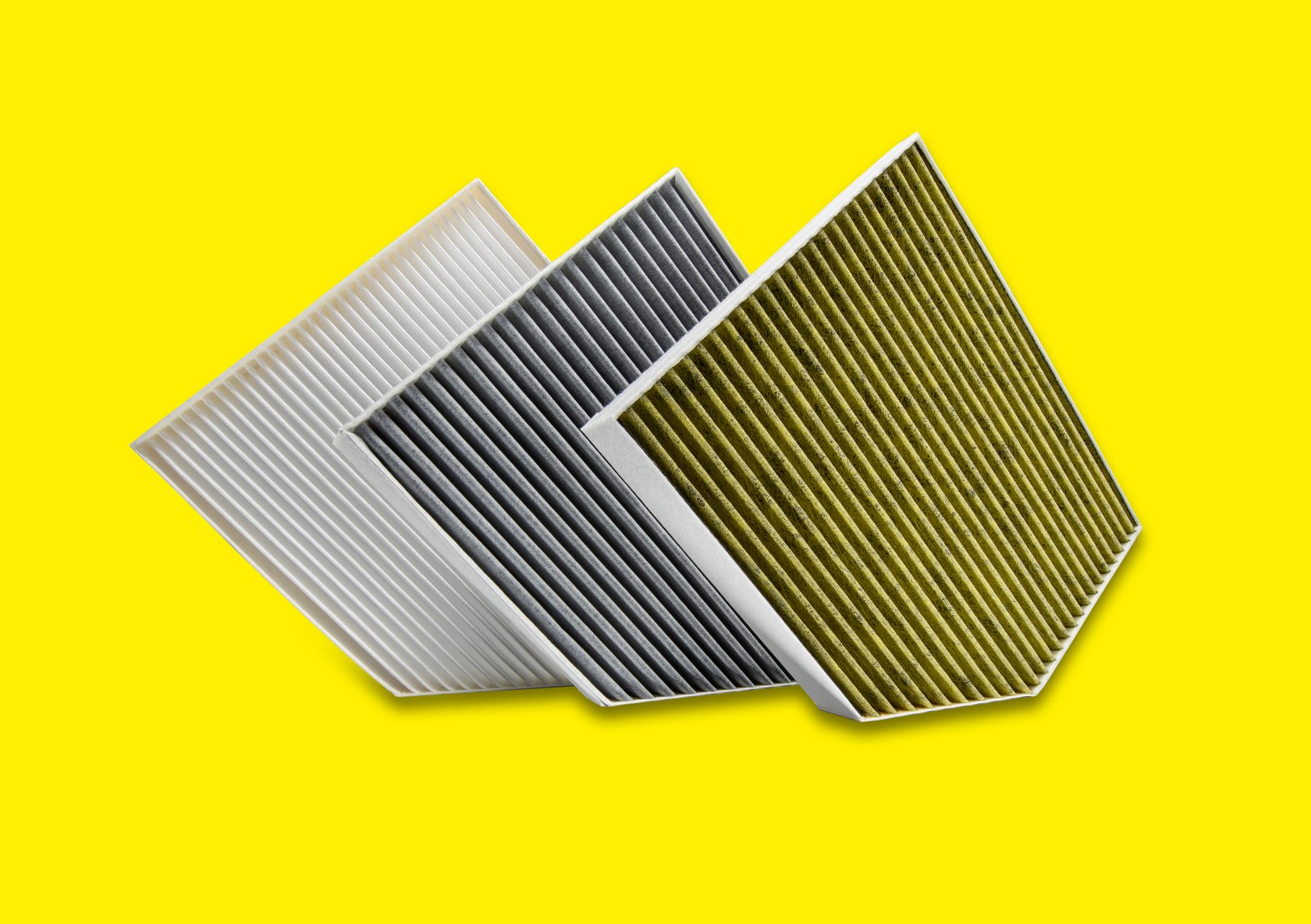 Cabin air filters for pollen